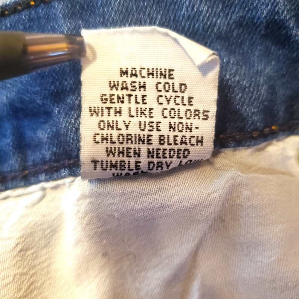 Pink Velvet distressed jeans. NWOT kids 12 - Picture 8 of 10